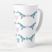 Humpback walvisregenboogharten 17oz Latte Mok (Rechterhoek)