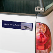 Humpback walvisschilderij bumpersticker (Op Truck)