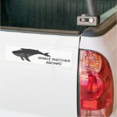 Humpback Whale Cartoon Bumpersticker (Op Truck)
