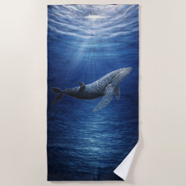 Humpback Whale Ocean Beach Towel Strandlaken