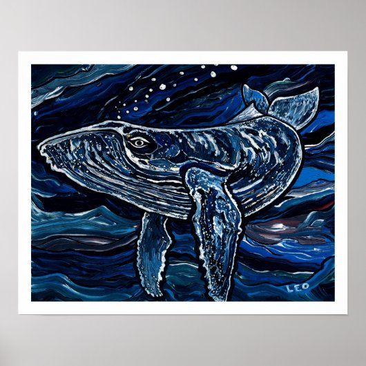Humpback Whale Poster (Voorkant)