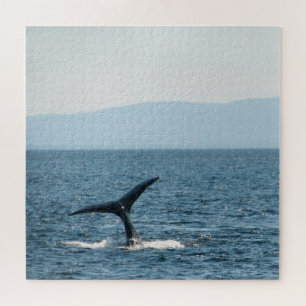 Humpback Whale Tale Schilderachtig Alaska Jigzaag  Legpuzzel