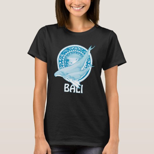Humpback Whales Dive Bali Indonesia T-shirt (Voorkant)