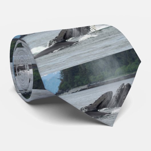 Humpback Whales Stropdas (Opgerold)