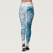 Humpbacks Blue Map Leggings (Achterkant)