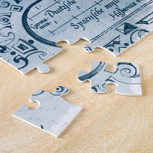 Humpbacks Blue  Map Legpuzzel (Zijkant)