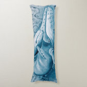 Humpbacks Blue Map Lichaamskussen (Voorkant Verticaal)