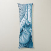 Humpbacks Blue Map Lichaamskussen (Achterkant (Verticaal))