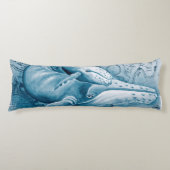 Humpbacks Blue Map Lichaamskussen (Voorkant)