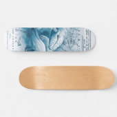 Humpbacks Blue  Map Skateboard (Horizontaal)