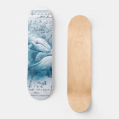 Humpbacks Blue  Map Skateboard (Voorkant)