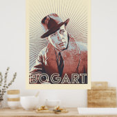 Humphrey Bogart Vector Kunstwerk Poster (Keuken)