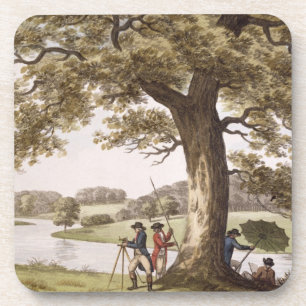 Humphrey Repton landt met Theodolite (colou) Drankjes Onderzetter