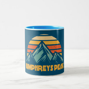 Humphreys Peak Arizona Retro Turquoise Tweekleurige Koffiemok