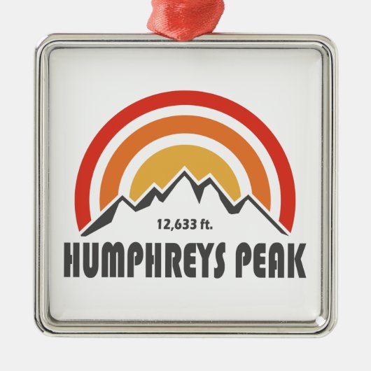 Humphreys Peak Metalen Ornament (Voorkant)