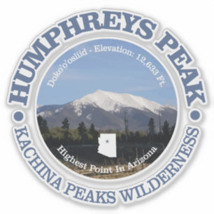 Humphrey's Peak Sticker