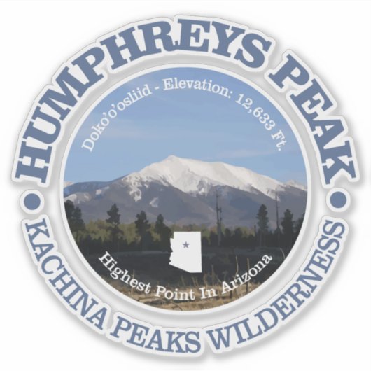 Humphrey's Peak Sticker (Voorkant)