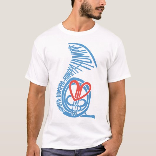 Humppa Love Blue2 T-shirt (Voorkant)