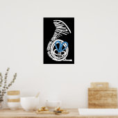 Humppa Love Blue Dark Poster ou Imprimer (Cuisine)