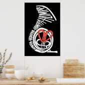 Humppa Love Red Dark Poster ou Imprimer (Cuisine)