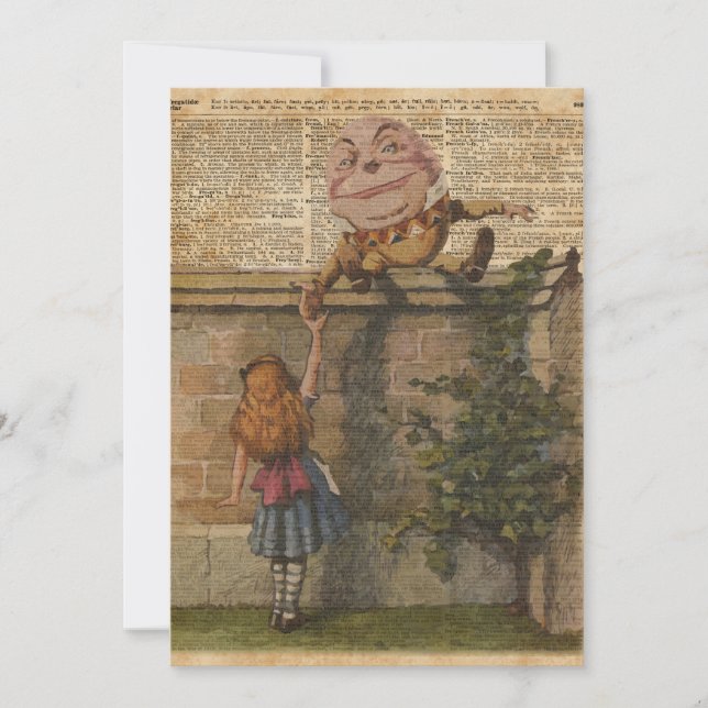 Humpty Dumpty & Alice  Book Illustration (Voorkant)