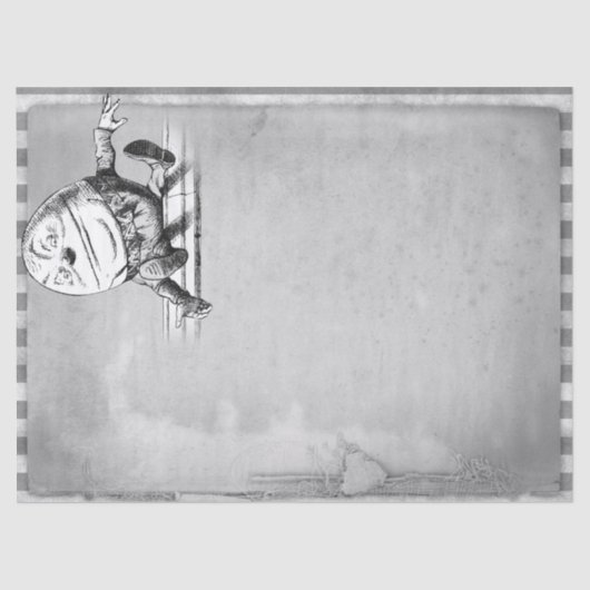 Humpty Dumpty Alice in Wonderland ontkoppeling Tissuepapier (Voorkant)