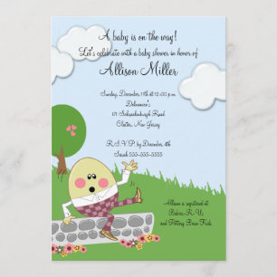 Humpty Dumpty Baby shower Kaart