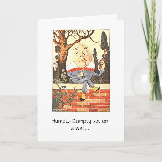 Humpty Dumpty, carte de voeux (Devant)