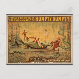 Humpty Dumpty, 'Coral Grotto of Light' Retro Theat Briefkaart