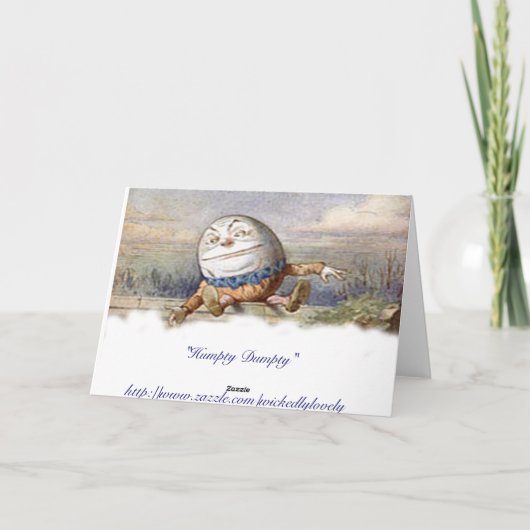 Humpty Dumpty Dank je Bedankkaart (Achterkant)