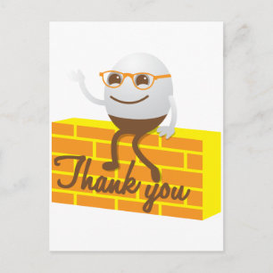 Humpty Dumpty dank u Briefkaart