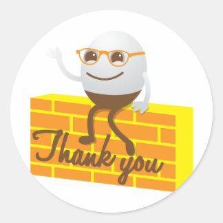 Humpty Dumpty dank u Ronde Sticker