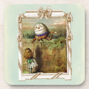 Humpty Dumpty en Alice Drankjes Onderzetter