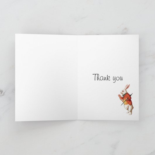 Humpty Dumpty en Alice Thank u Bedankkaart (Binnen)