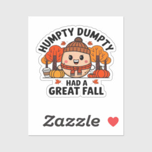 Humpty Dumpty, Grappige Thanksgiving Sticker