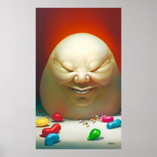 Humpty Dumpty Had een geweldige Jelly Bean-verzame Poster