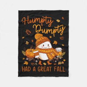 Humpty Dumpty Had Een Grote Herfst Dankzegging Fleece Deken