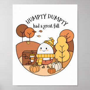 Humpty Dumpty had een grote Herfst Poster