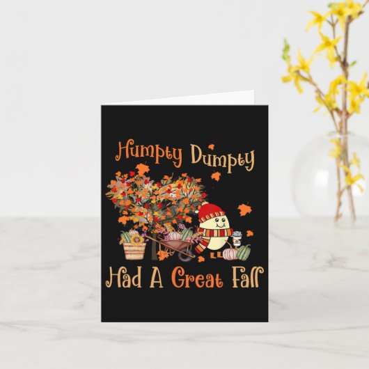 Humpty Dumpty had een grote Thanksgiving in de Her Kaart (Gele Bloem)