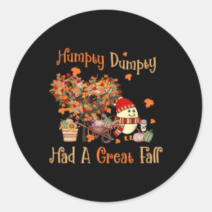 Humpty Dumpty had een grote Thanksgiving in de Her Ronde Sticker