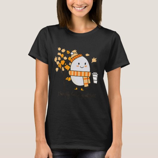 Humpty Dumpty had een grote Thanksgiving in de Her T-shirt (Voorkant)