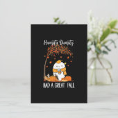 Humpty Dumpty Had Een Grote Val Pompoen Herfst Dan Kaart (Staand voorkant)