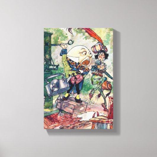 Humpty Dumpty in Wonderland Canvas Afdruk (Voorkant)