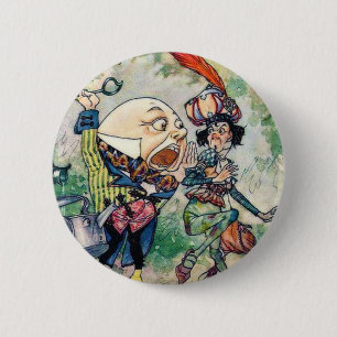 Humpty Dumpty in Wonderland Ronde Button 5,7 Cm