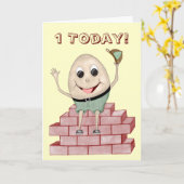 Humpty Dumpty Kaart (Gele Bloem)