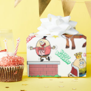 Humpty Dumpty Kids verjaardagsfeestje Cadeaupapier