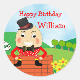 Humpty Dumpty kinderkamer Rhyme Thema Ronde Sticker