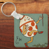 Humpty Dumpty,  moeder Goose Nursery Rhyme Sleutelhanger (Voorkant)