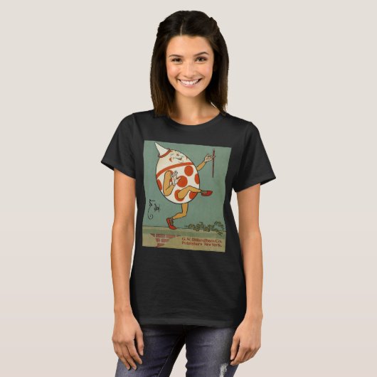 Humpty Dumpty, moeder Goose Nursery Rhyme T-shirt (Voorkant volledig)