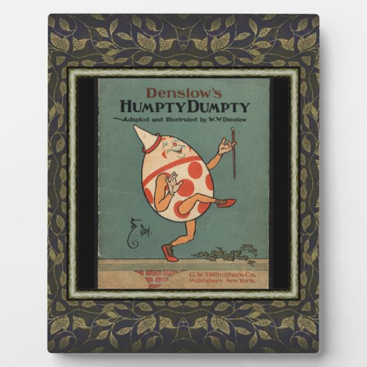 Humpty Dumpty Plaque Fotoplaat (Voorkant)